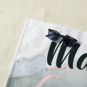 Serviette De Plage Poulpe modifiable (En situation)