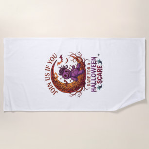 Serviette De Plage Poupée vaudou violette croissant Osez la peur d'Ha