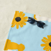 Serviette de plage pour bain de chien aux chiens e (En situation)