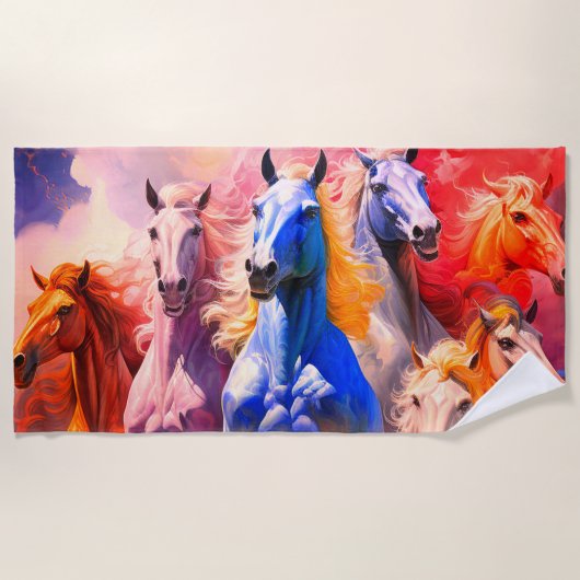 Serviette de plage pour chevaux (Devant)