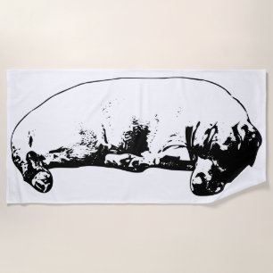 Serviette de plage pour chiens de repos