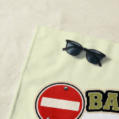 Serviette de plage pour couple de iguanes Back Off (En situation)