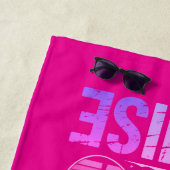 Serviette de plage pour croisière de fin d'études (En situation)