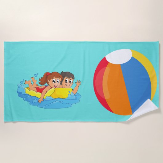 Serviette de plage pour enfants (Devant)