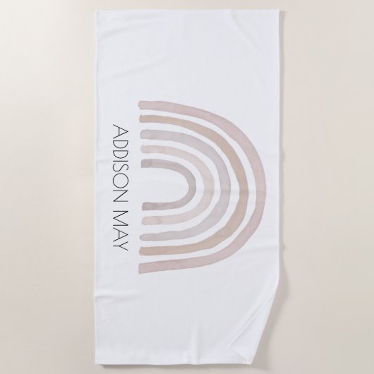 Serviette de plage pour enfants Rainbow (Devant)