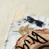 Serviette de plage pour enterrement de vie de jeun (En situation)