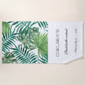 Serviette de plage pour enterrement de vie de jeun (Devant)