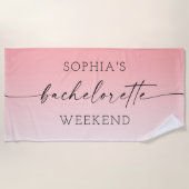 Serviette de plage pour enterrement de vie de jeun (Devant)