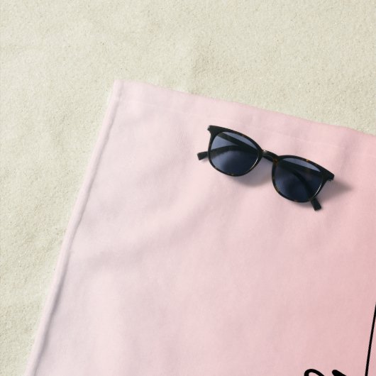 Serviette de plage pour enterrement de vie de jeun (En situation)