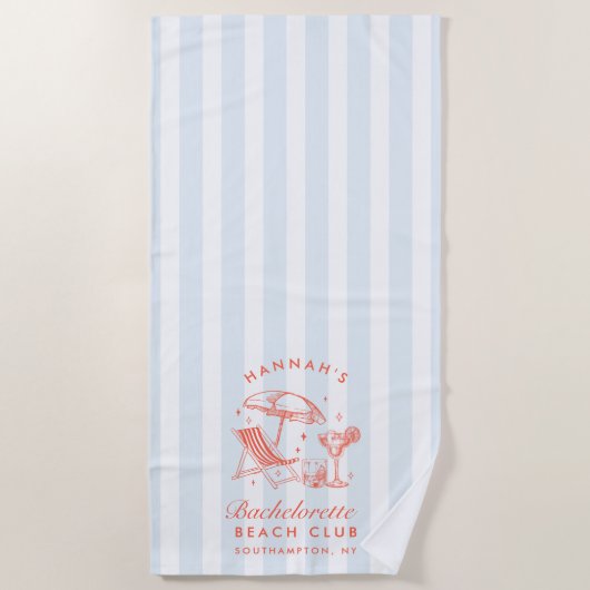 Serviette de plage pour enterrement de vie de jeun (Devant)