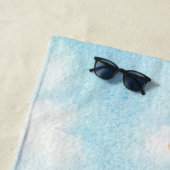 Serviette de plage pour femme afro-américaine (En situation)