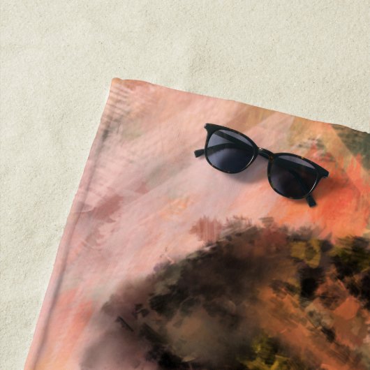 Serviette de plage pour femme Body Beach (En situation)