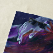 Serviette de plage pour femme Dancing Sunset (En situation)