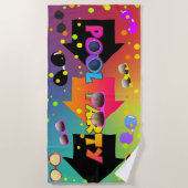 Serviette de plage pour fête au bord de la piscine (Devant)