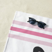 Serviette de plage pour filles | Nom personnalisé (En situation)