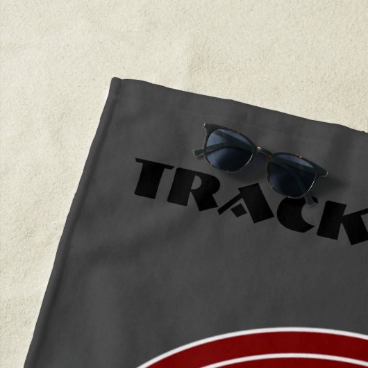 Serviette de plage pour filles piste et terrain Hu (En situation)