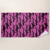 Serviette De Plage Pour la fille qui aime des requins (Devant)
