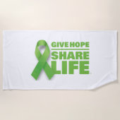 Serviette de plage pour la sensibilisation au don  (Devant)