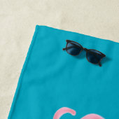 Serviette de plage pour la team de la mariée (En situation)