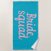 Serviette de plage pour la team de la mariée (Devant)
