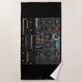 Serviette De Plage POUR le PILOTE QUI A TOUT (Devant)