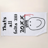 Serviette de plage pour les diplômés (Devant)