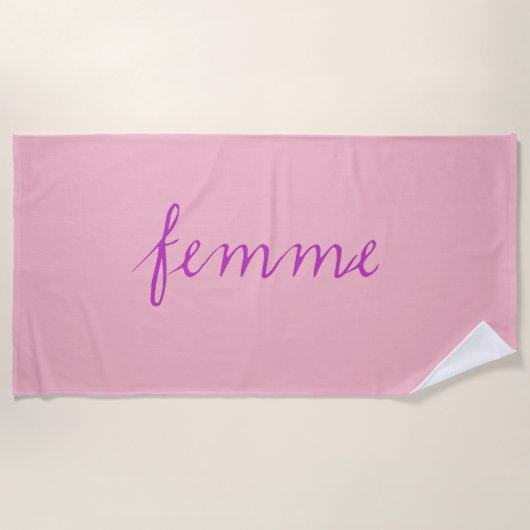 Serviette de plage pour lune de miel femme (Devant)