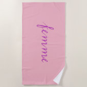Serviette de plage pour lune de miel femme (Devant)