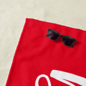 Serviette de plage pour mariée de Bachelorette per (En situation)