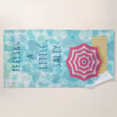 Serviette de plage pour une vie salée (Devant)