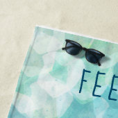 Serviette de plage pour une vie salée (En situation)