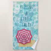 Serviette de plage pour une vie salée (Devant)