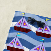 Serviette de plage pour voiliers (En situation)