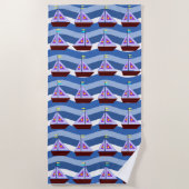 Serviette de plage pour voiliers (Devant)