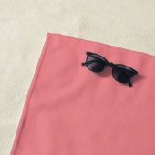 Serviette de plage pour week-end entre filles Rose (En situation)