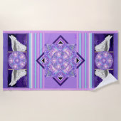 Serviette De Plage Pourpre W1 (Devant)