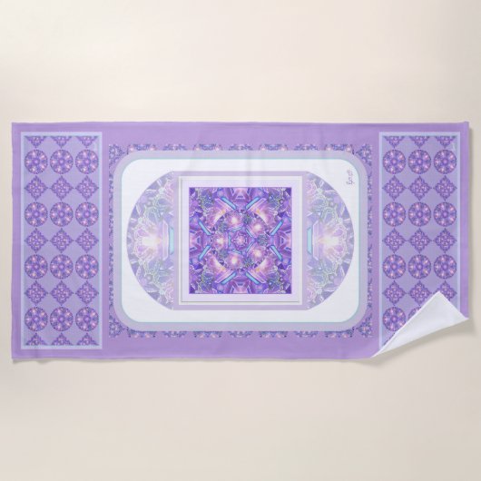 Serviette De Plage Pourpre W1 (Devant)