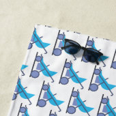 Serviette De Plage poussette bleue (En situation)