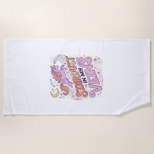 Serviette De Plage Poussière d'étoile de licorne dans mes veines conc