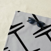 Serviette De Plage Poutre en acier (En situation)