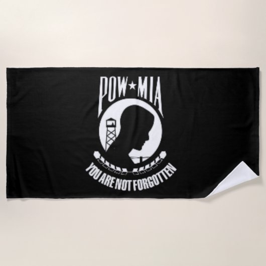 SERVIETTE DE PLAGE POW/MIA (Devant)