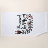 Serviette De Plage Powered By Mom (Devant)