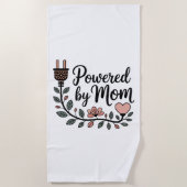 Serviette De Plage Powered By Mom (Devant)