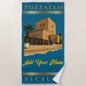 Serviette de plage Pozzallo Sicilia Torre Cabrera (Devant)
