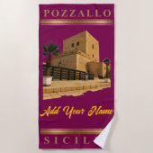 Serviette de plage Pozzallo Sicilia Torre Cabrera (Devant)