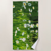 Serviette De Plage pré fleuri (Devant)