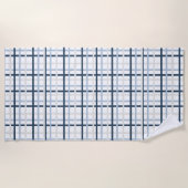 Serviette De Plage Prépa Carreaux Côtiers (Devant)