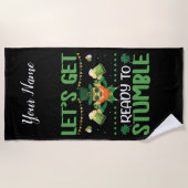 Serviette De Plage Préparons-nous à trébucher (Devant)