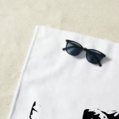 Serviette De Plage Présence à grande échelle (En situation)