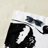 Serviette De Plage Présence en monochrome (En situation)